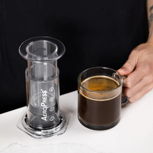 Load image into Gallery viewer, AeroPress Coffee Maker-NEW - Clear 3-in-1 Coffee Press - Full Bodied Flavor Without Grit
