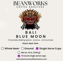 Load image into Gallery viewer, BALI BLUE MOON - 12 COUNT single serve cups/pods
