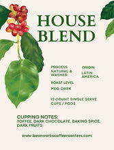 Load image into Gallery viewer, House Blend - 12 COUNT single serve cups/pods
