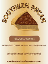 Load image into Gallery viewer, SOUTHERN PECAN “FLAVORED COFFEE” 12 COUNT SINGLE SERVE CUPS / PODS
