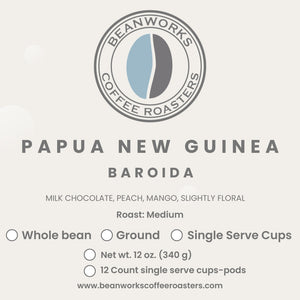 PAPUA NEW GUINEA BAROIDA - 12 COUNT single serve cups/pods