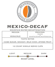 Load image into Gallery viewer, MEXICO-DECAF - 12 COUNT single serve cups/pods
